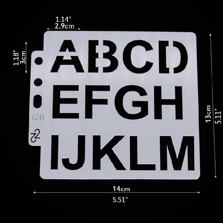 Exquisite Letter Number Stencil Template DIY Album Card Making Painting Template