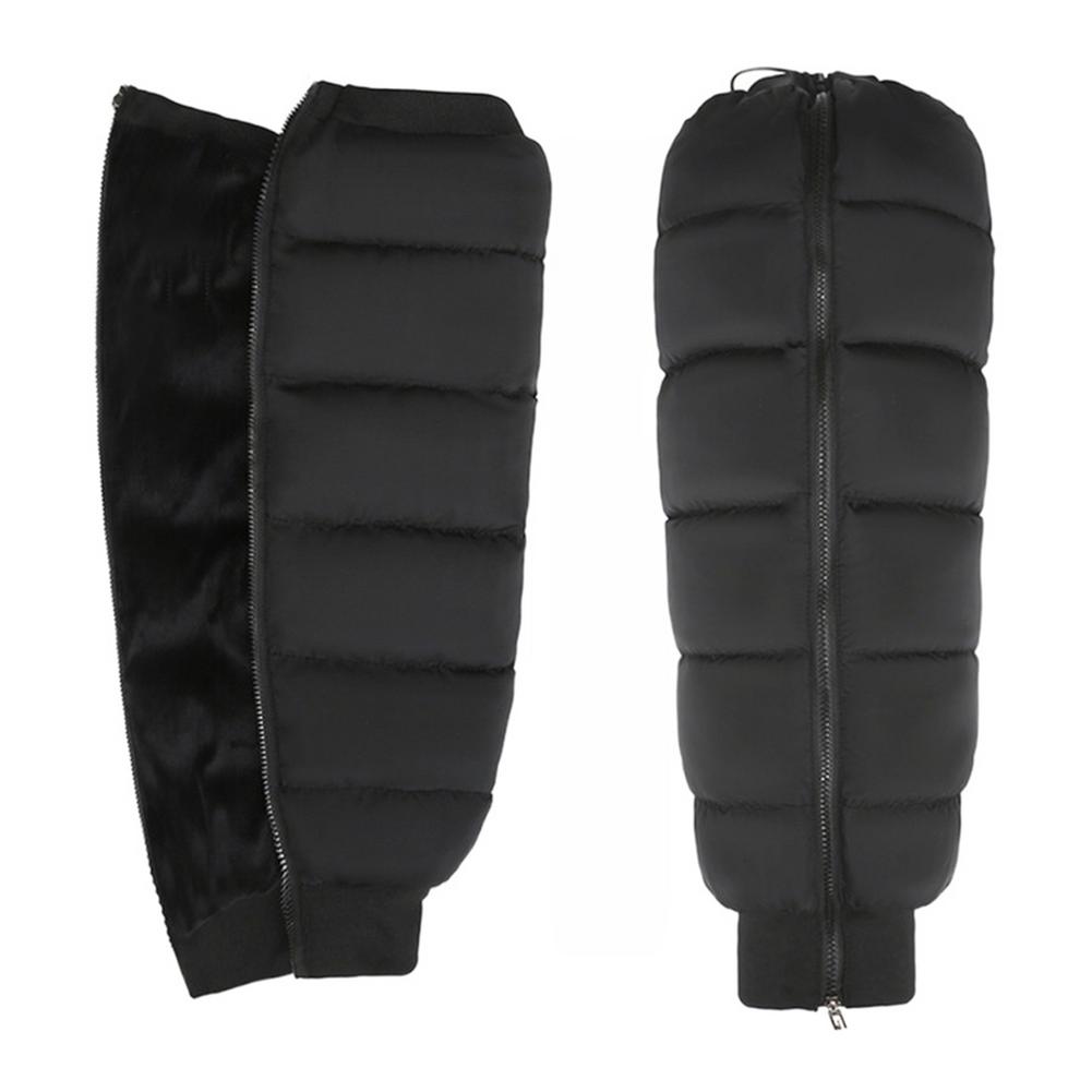 Motorcycles Windproof Leg Gaiter For Winter 27in Detachable Waterproof Down Pants With Warm Short Plush For Moto Equipment