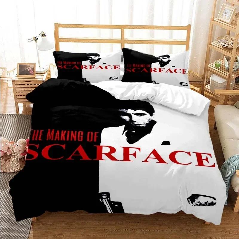 Scarface Comfortable Duvet Quilt Cover Pillowcase Bedding Set Children Bedroom Decoration Home Textile