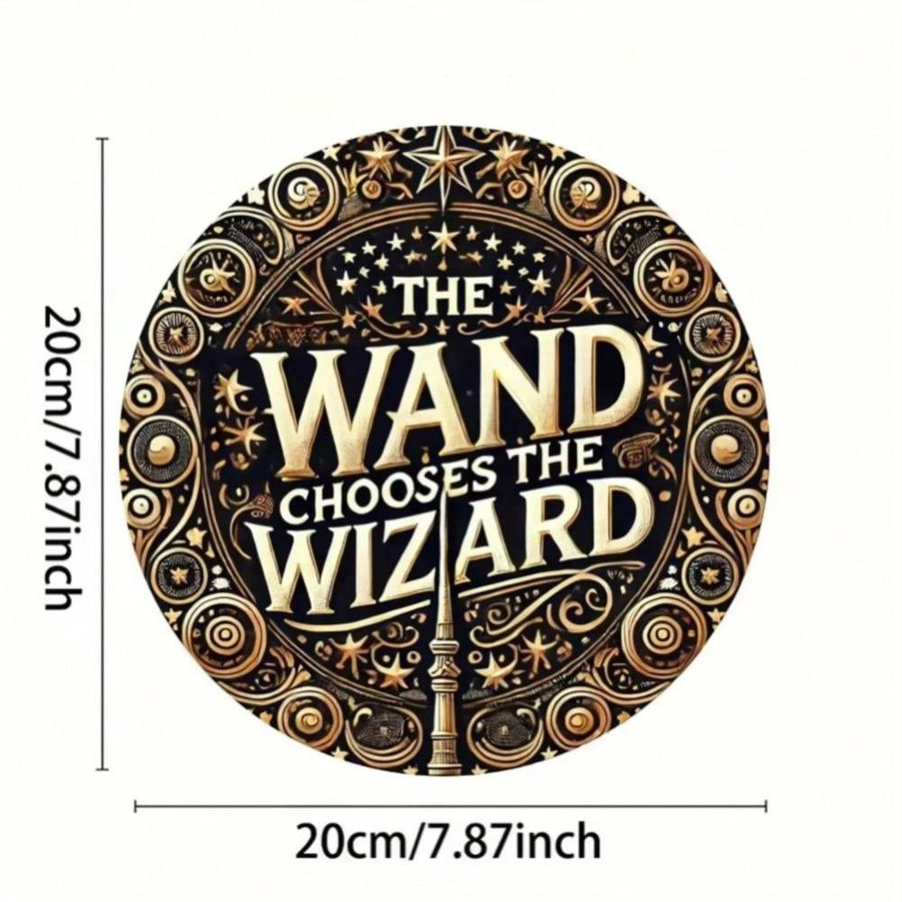 Round Metal Wall Art Kitchen Decor Bar Sign Easy Hang Bedroom Living Room