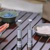 Stainless Steel Pepper Grinder Thumb Push Button Spice Grinder Thumb Push Grinder  Household Use