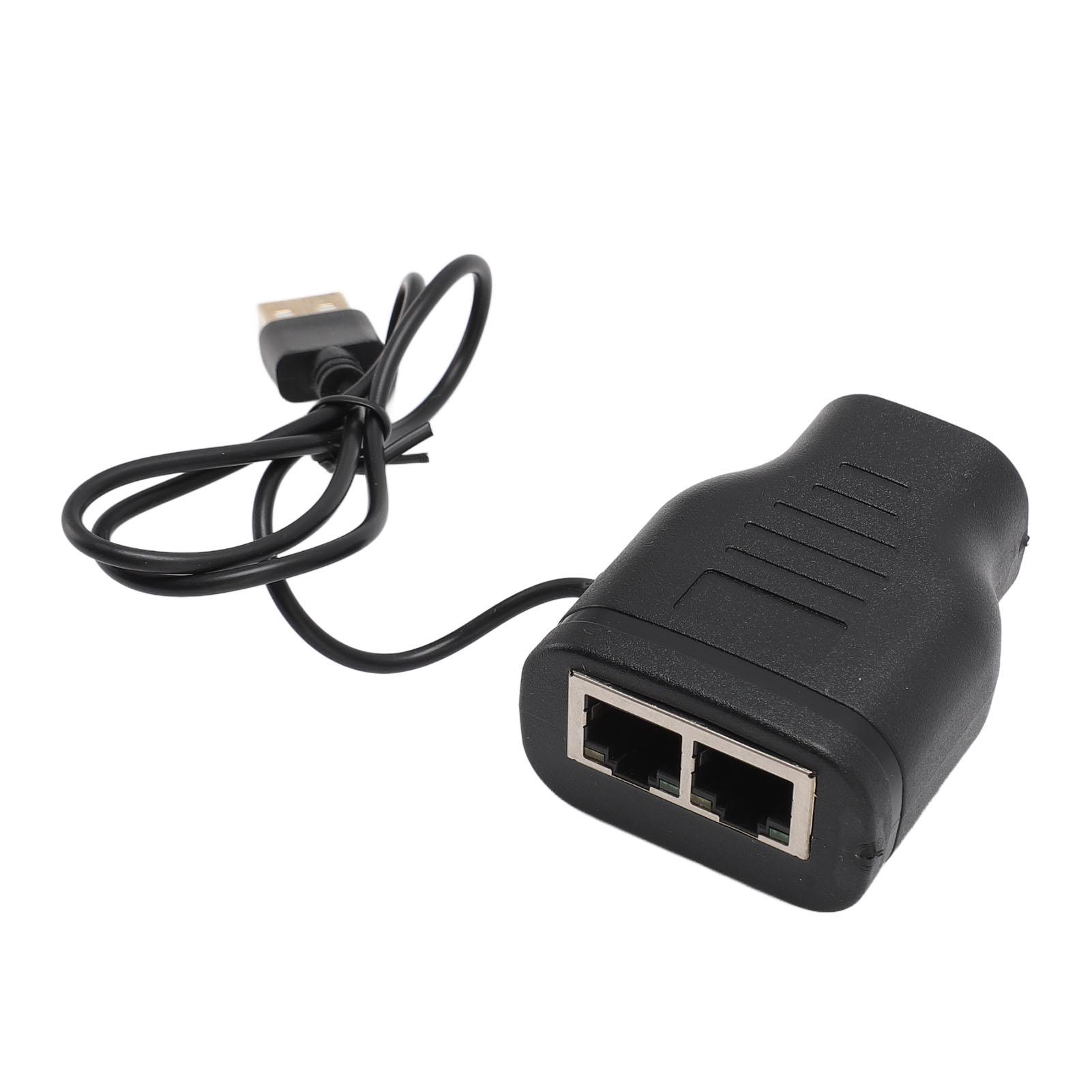 

RJ45 Splitter Adapter 1 to 2 Support Two Devices Simultaneous Internet Access 100Mbps Plug LAN