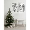 Metal Wall Art Wrought Iron Decor for Home Garden Holiday Gift