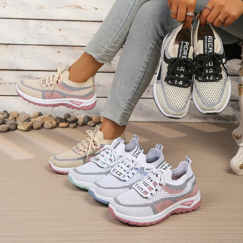 Women's Shoes Summer Casual Sneaker New Style Two-color Single Shoes, Versatile, Casual and Fashionable Work Shoes