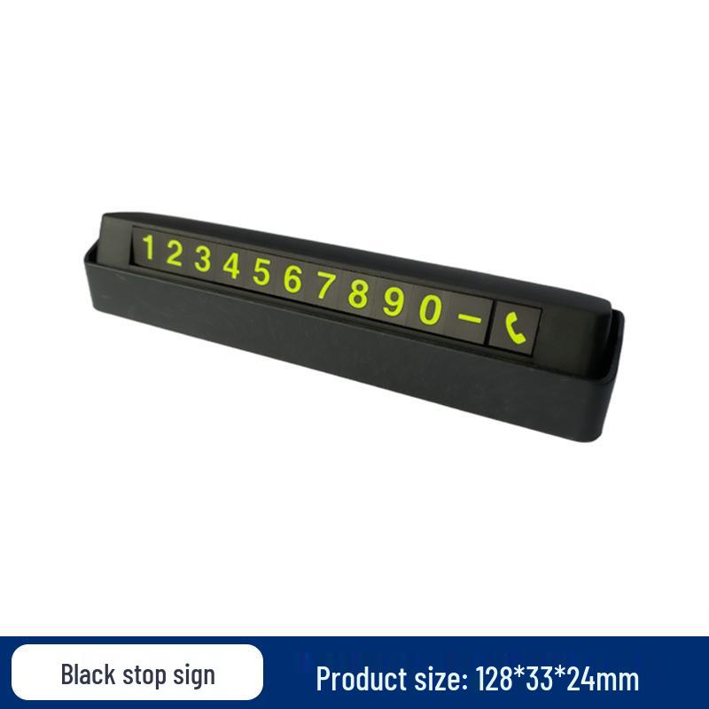 Movable Car Parking Number Plate with Hidden Design and Gift-Printed Logo