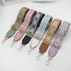 Ethnic Style Adjustable Shoulder Strap Single Shoulder Crossbody Bag Accessories Broadband Sub Pu Leather Canvas Diagonal Span