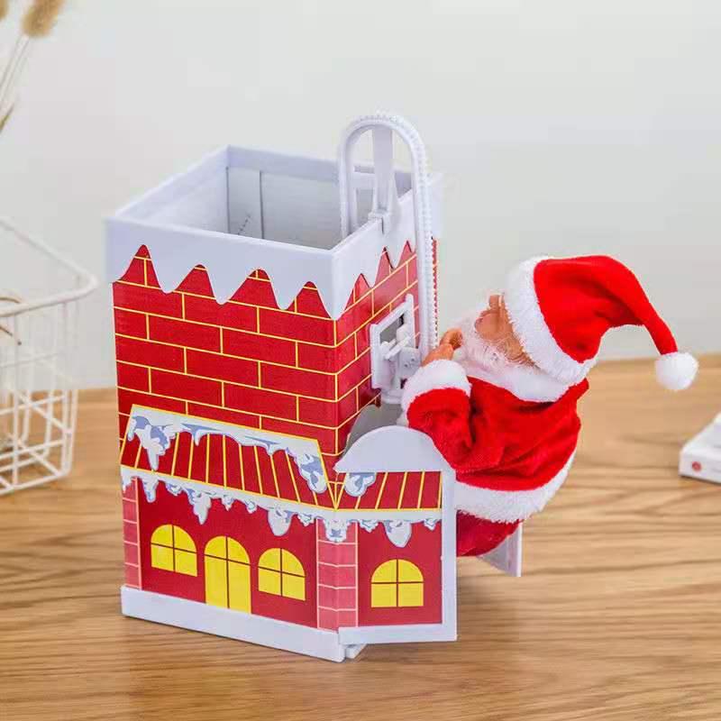 Classic Santa Claus Climbing Rope with Beads - Christmas Decoration Toy