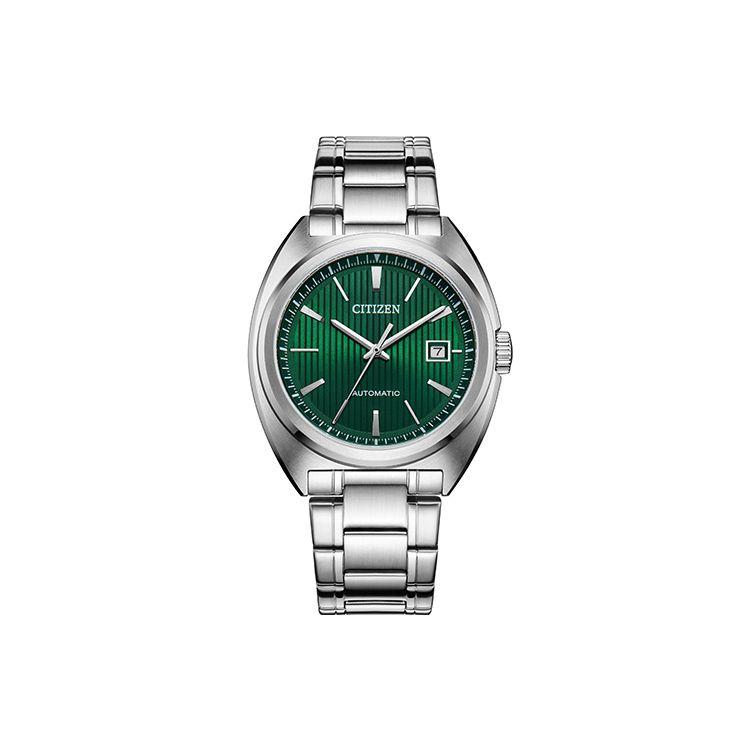 

Citizen 100m Waterproof Mechanical Movement Stainless Steel Watch 42mm Green Dial Men watches NJ0101-78X Green