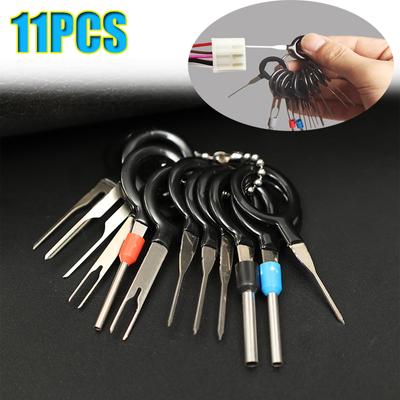 Car Terminal Removal Tool Wire Crimp Split Connector Pin Extractor Set Key Car Plug Repair Tool Wire Plug Connector Extractor