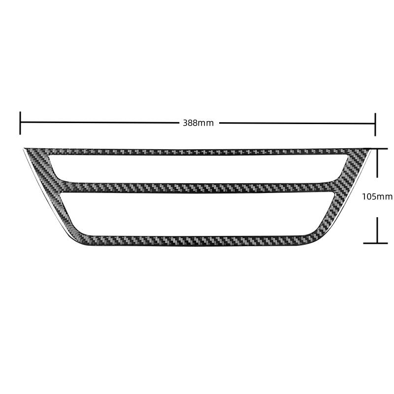 For BMW 5 Series G30 2018-2022 Accessories Carbon Fiber Interior Car Central Control CD Button Panel Decoration Frame Trim Cover