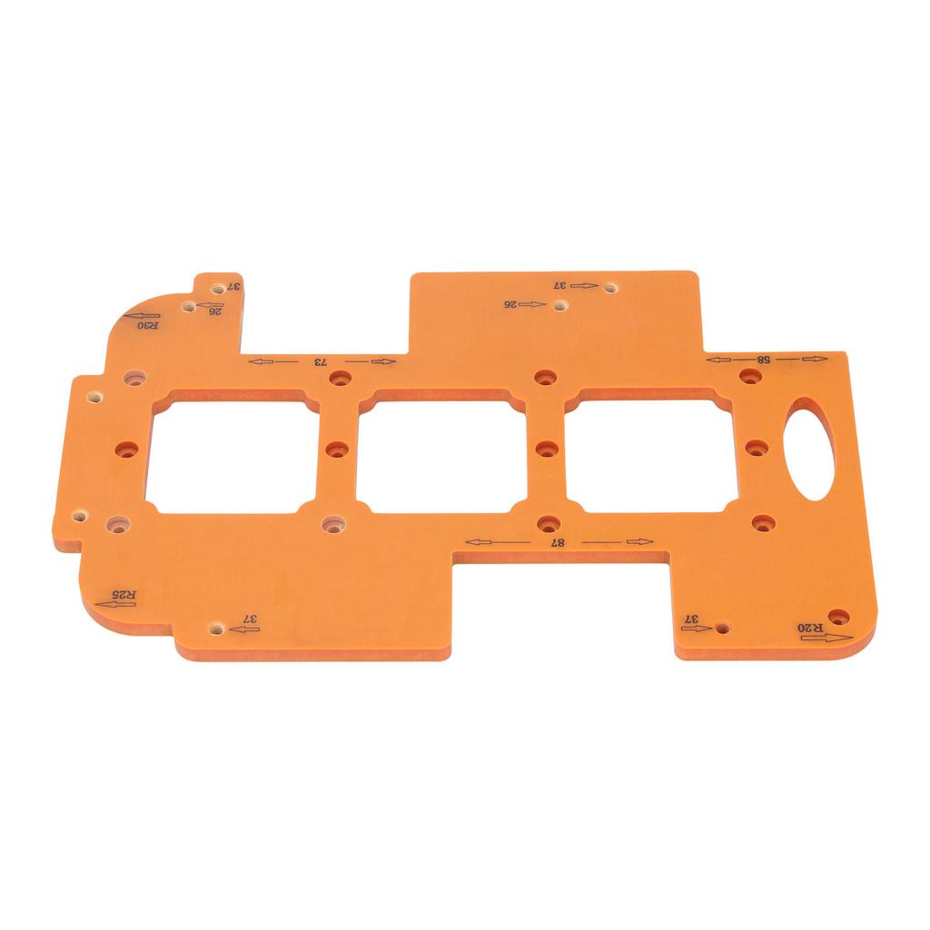 Switch Socket Bottom Box Template 7x7cm Hole Multi Functional R20 R25 R30 Corner Radius Template