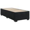 Box Spring Bed with Mattress Black 90 x 190 cm Velvet