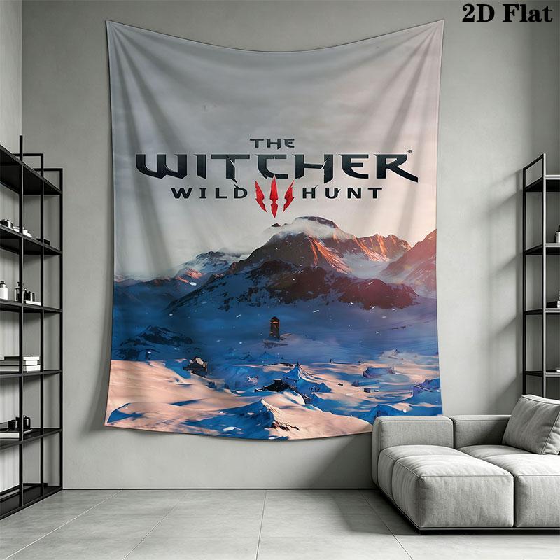 Witcher Wall Hanging Printed Fabric Blanket Decorative Tapestries for Bedroom Living Room Home Decor