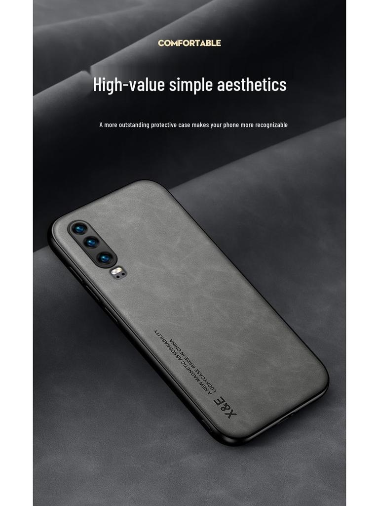 Huawei P70 Pro & Ultra Herren Business Lammleder Handyhülle