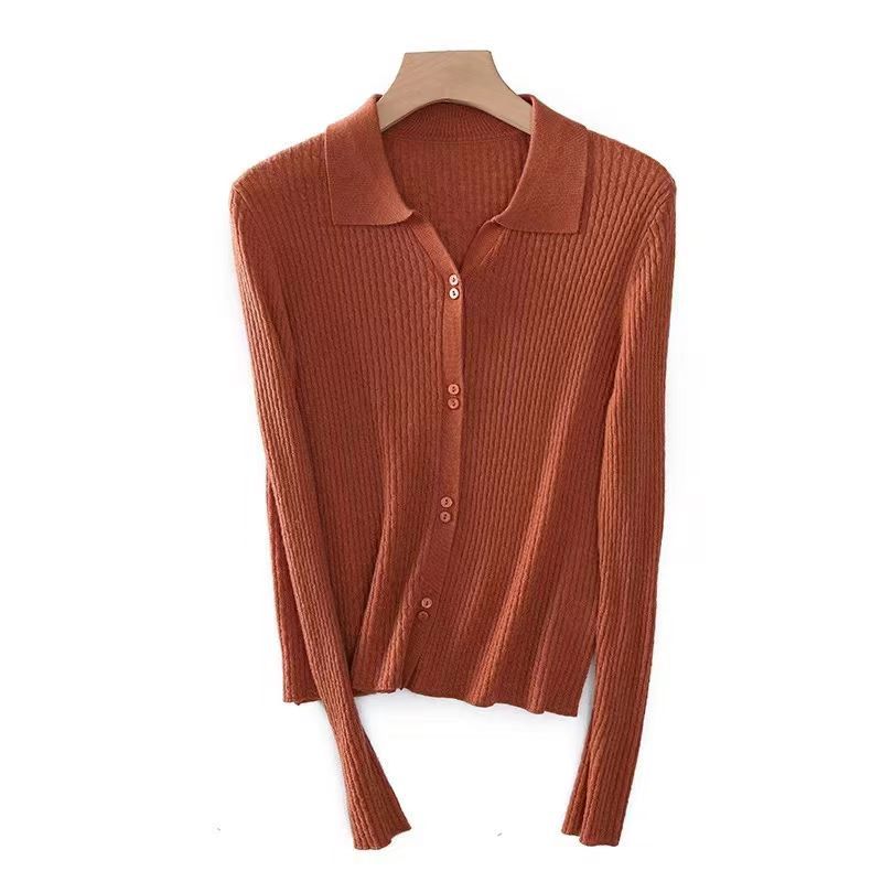 

Deal with the new PO-neck twisted cardigan women s knitted sweater fashion bottoming shirt in autumn and winter One Size