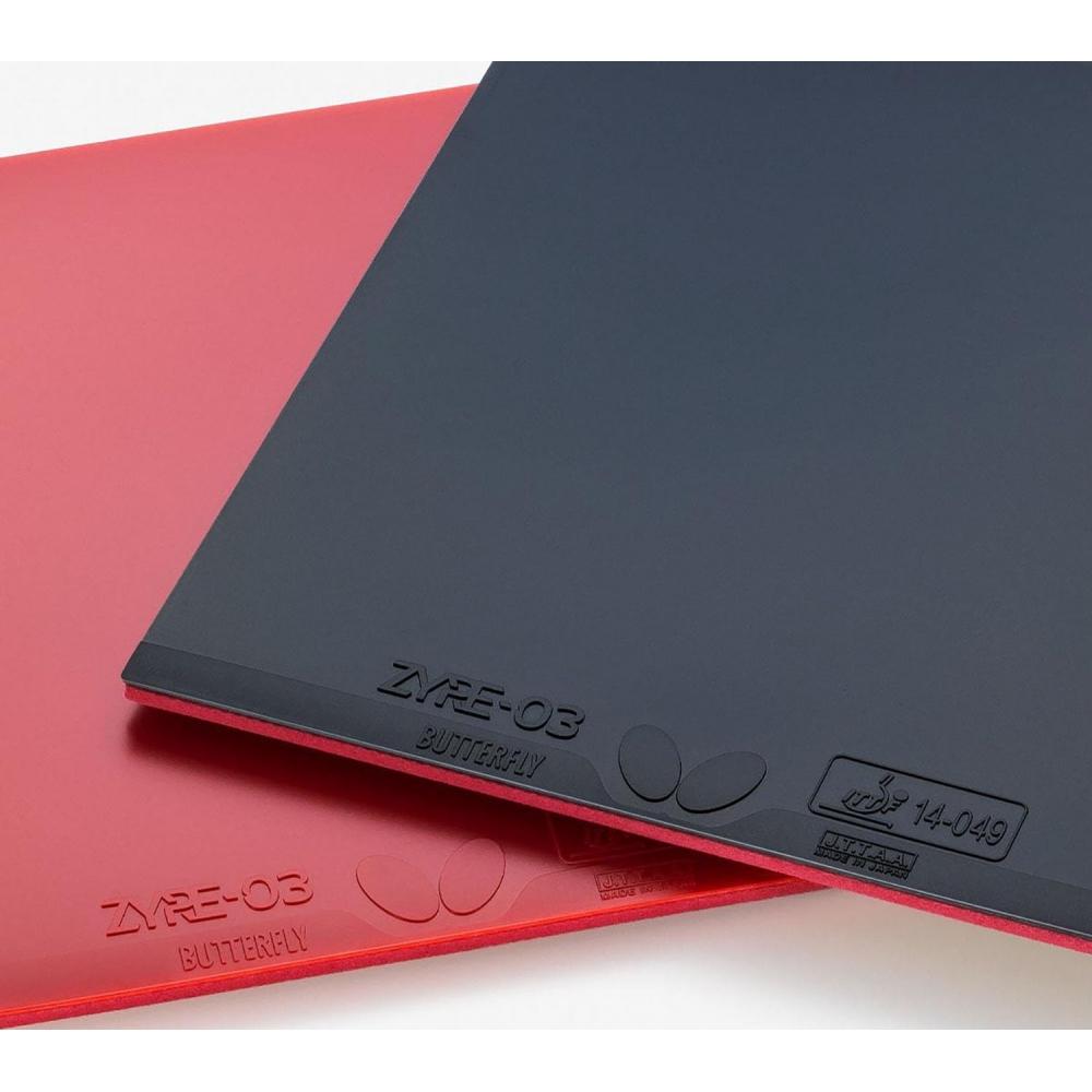 Butterfly Table Tennis Rubber Ziya 03 High Tension Red 06140