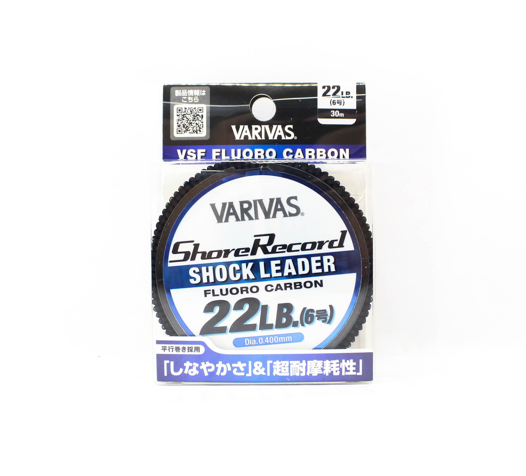 

Varivas Fluorocarbon Shore Record Shock Leader Line 30m 22lb (9949) чистый