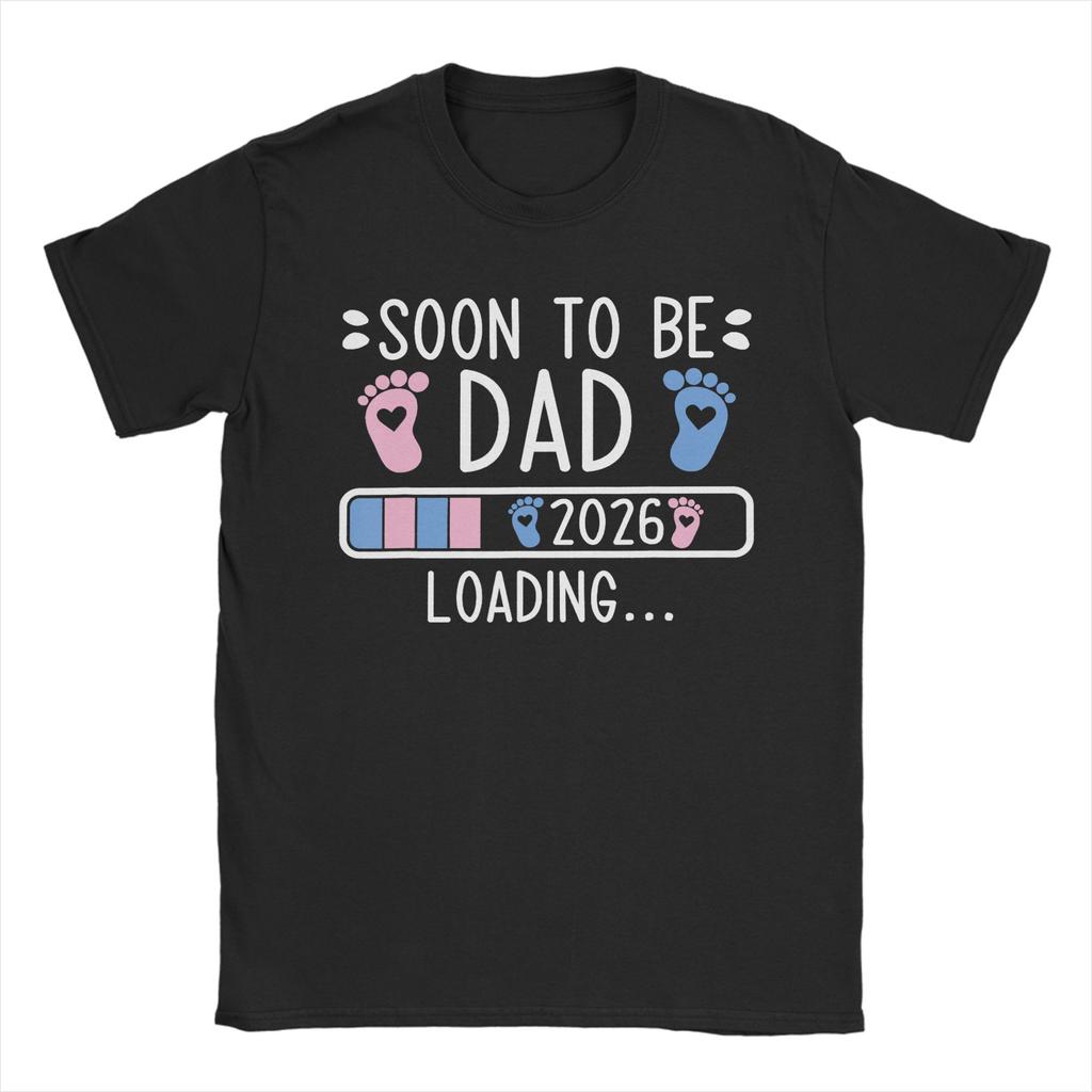 Novelty Soon to Be Dad 2026 Loading TShirts Unisex Unisex Crew Neck Pure Cotton T Shirts Fathers Day Tees Gift Idea Clothes