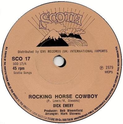 7inch Record DICK EMERY - Rocking Horse Cowboy SCO17 Scotia 1979 UK Pop Used