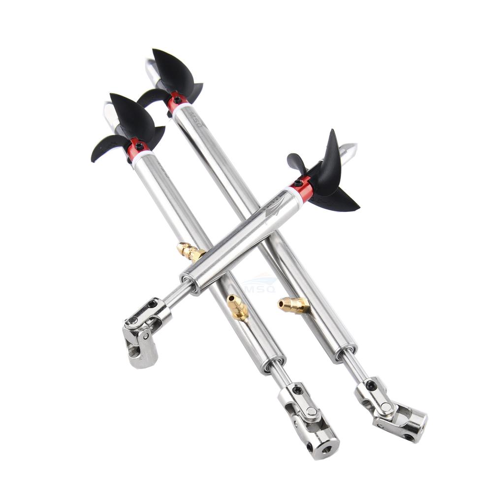 Rc Boat 4mm Boat Shaft Stainless steel Drive Shaft +3 Blades Screw +Universa Joint+ Stainless Steel Shaft Sleeve+Prop Nut /set