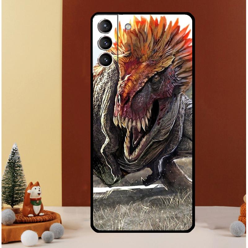 Dinosaur Case For Samsung Galaxy S24 S26 Ultra S22 S23 S25 Ultra S20 S21 Plus S10 S25 FE Cover Funda