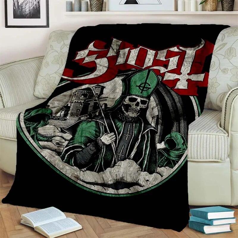3D Ghost Band Cartoon Flannel Blanket Fashion Warm Lightweight Living Room Bedroom Sofa Bed For Picnic Blanket
