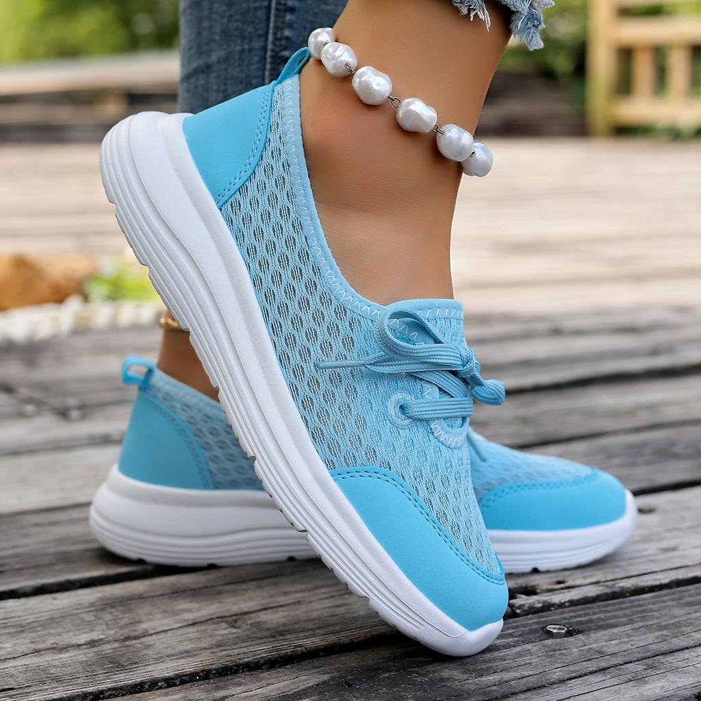 Fashion Women'S Sneakers Women Shoes Soft Soled Mesh Casual Shoes Low Top Flat Soled Walking Shoes Women'S Summer Footwear