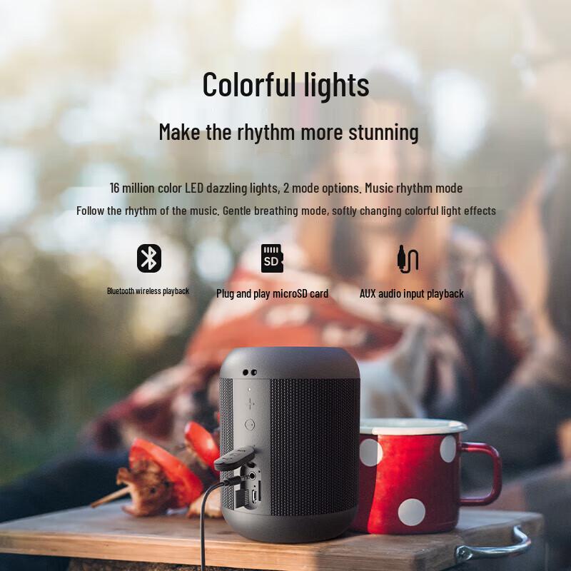 SEE ME HERE E7-L Portable Bluetooth Speaker CN plug (adapter included)
