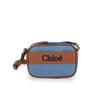 Chloe Letter Logo Verstellbarer Schultergurt Baumwolle Umhängetasche Regular Kinder Kinder Taschen Blau C20276-Z10