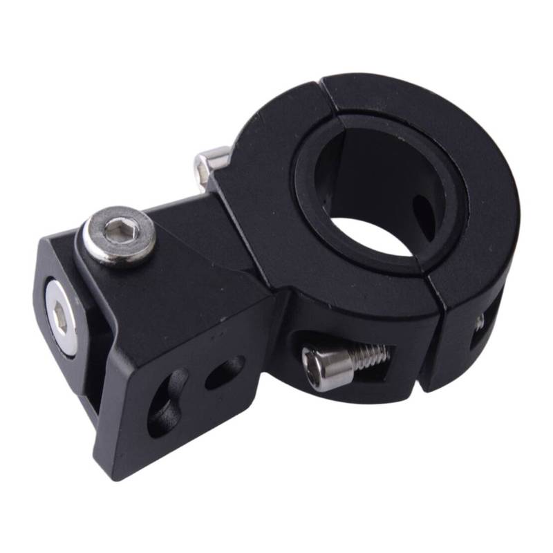 2 Sets 360°Adjustable Black Motorcycle Fog Lamp Spot Light Headlight Holder Clamp Support Mount Bracket