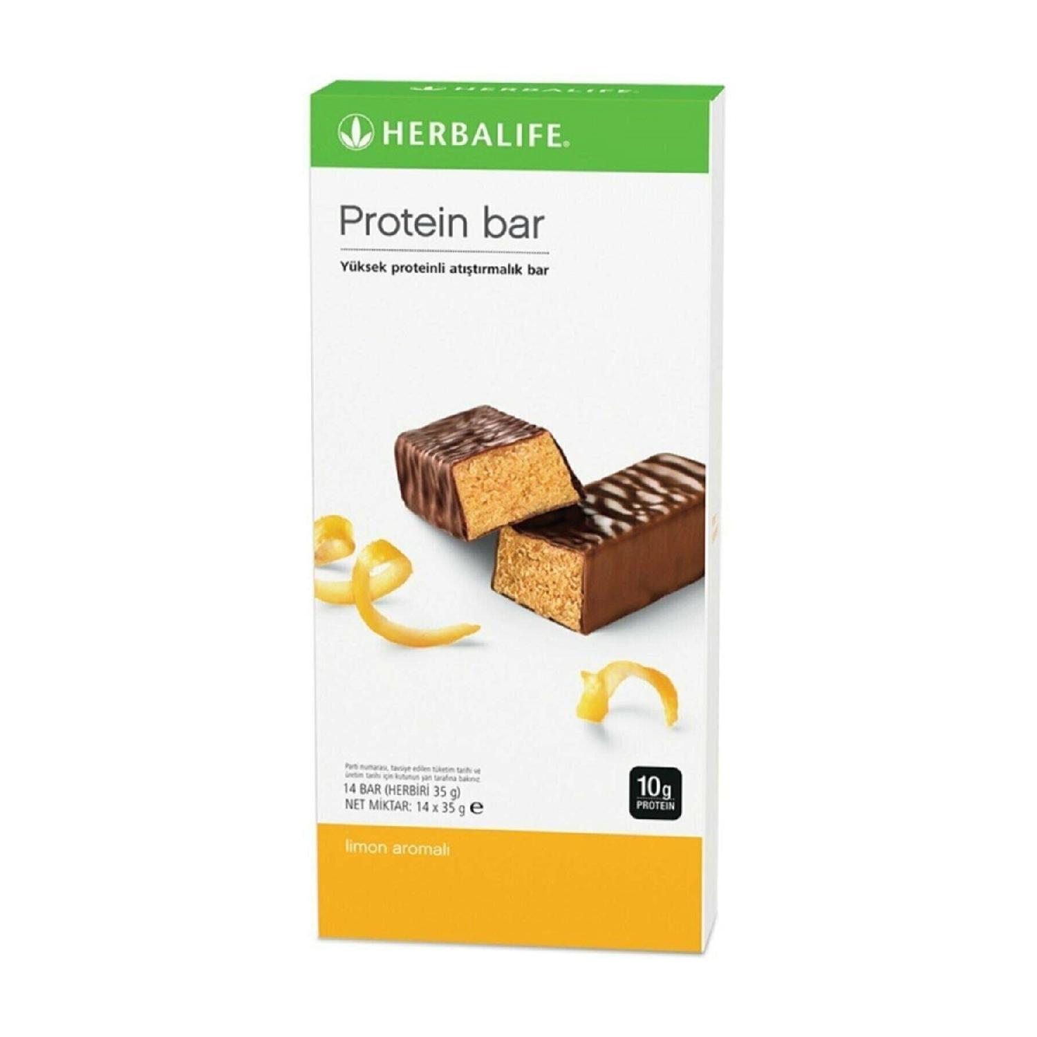 

Herbalife Protein Bar Протеиновый батончик с лимоном 14 шт. по 35 г каждый
