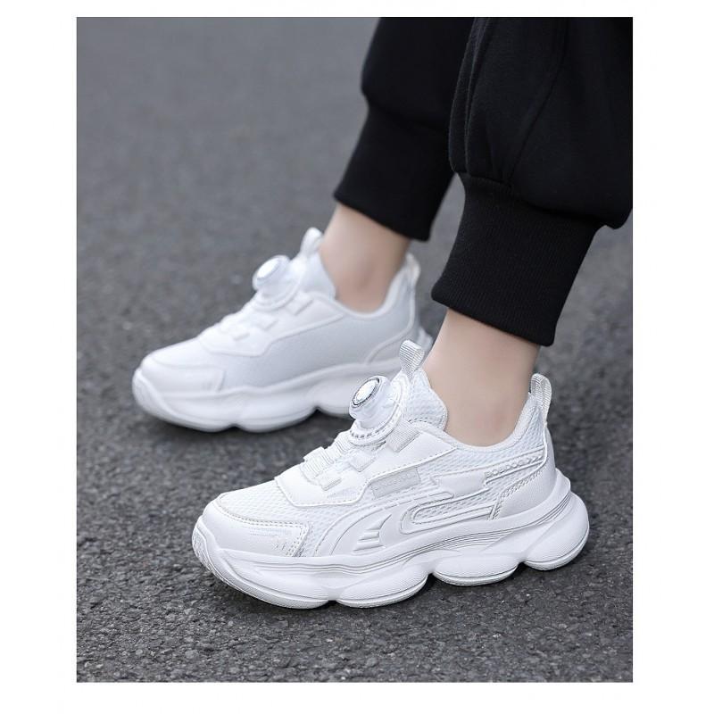 Bobdog Boys 'sneakers New Double-mesh Breathable Children's White Shoes Light All-matching Casual Students