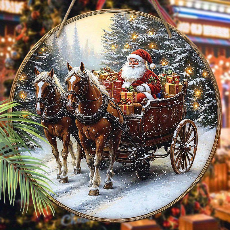 2D Flat Wooden Hanging Decorative Signs, Christmas Decorations, Family Wall or Door Decorations, Garden Decorations, Christmas Gifts for Friends