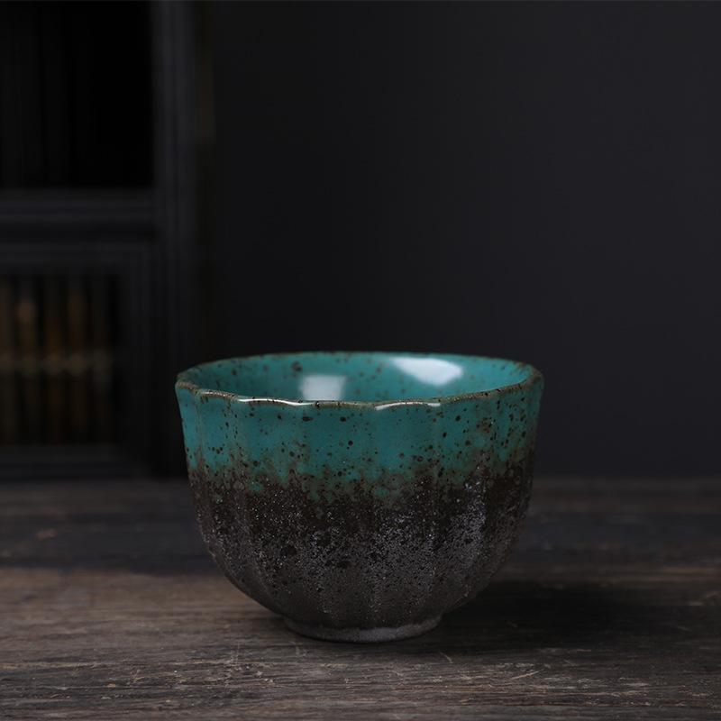 Ceramic Master Cup Kung Fu Teacup Retro Ceramic Cup Outdoor Camping Cup Household Coarse Pottery Tea Cup