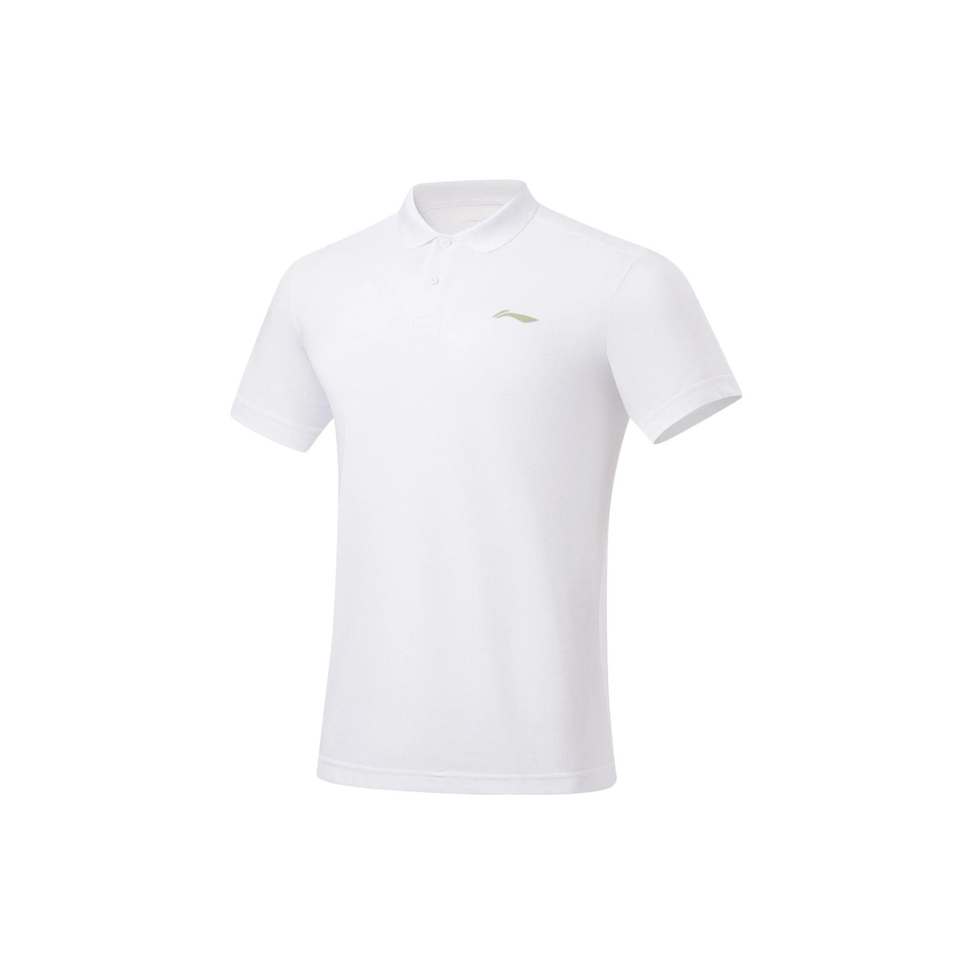 Li Ning Fitness Series Polo Shirt Men s Standard White APLU253-3 XL