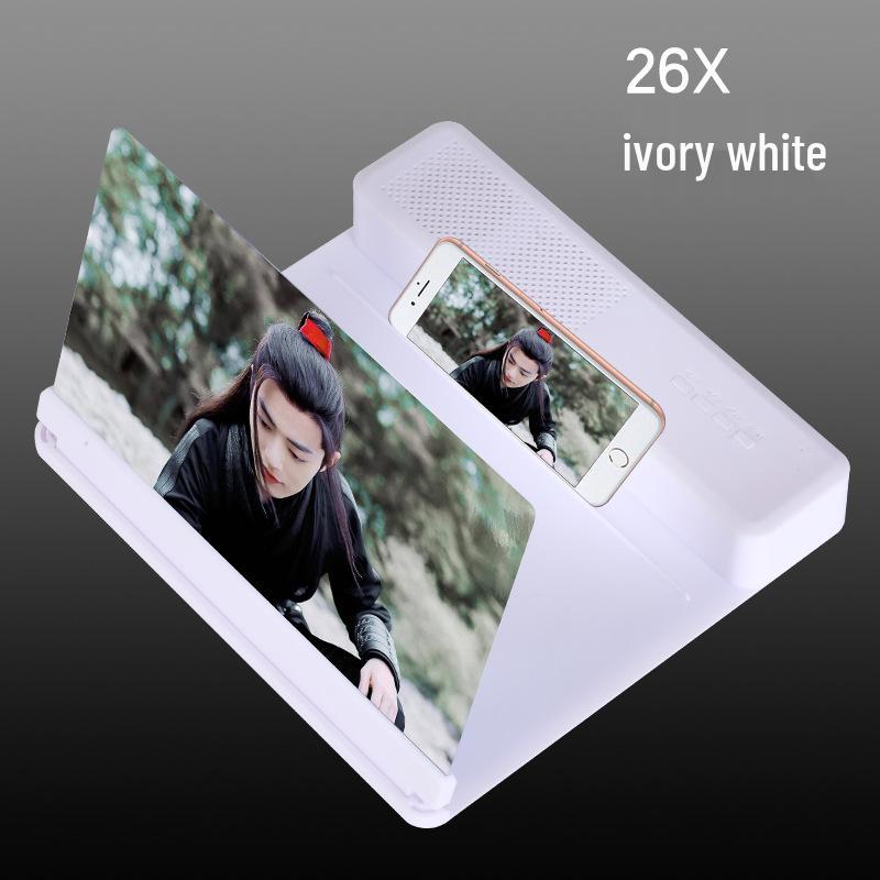

4K Ultra HD Mobile Screen Magnifier with Eye Protection and Anti-Blue Light for Desktop Drama Viewing. білий