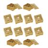 12Pcs Elegant Gift Boxes For Sweets Delicate European Style Plastic Candy Boxes with Lid For Sweet Treat Party Favors