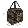 Custom Mayan Aztec Hunab Ku Lunch Bag Women Thermal Cooler Insulated Lunch Boxes for Kids School
