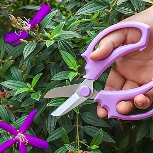 Gartenschere mit breiter Klinge aus Edelstahl für Blumengestecke und Rückschnitt
