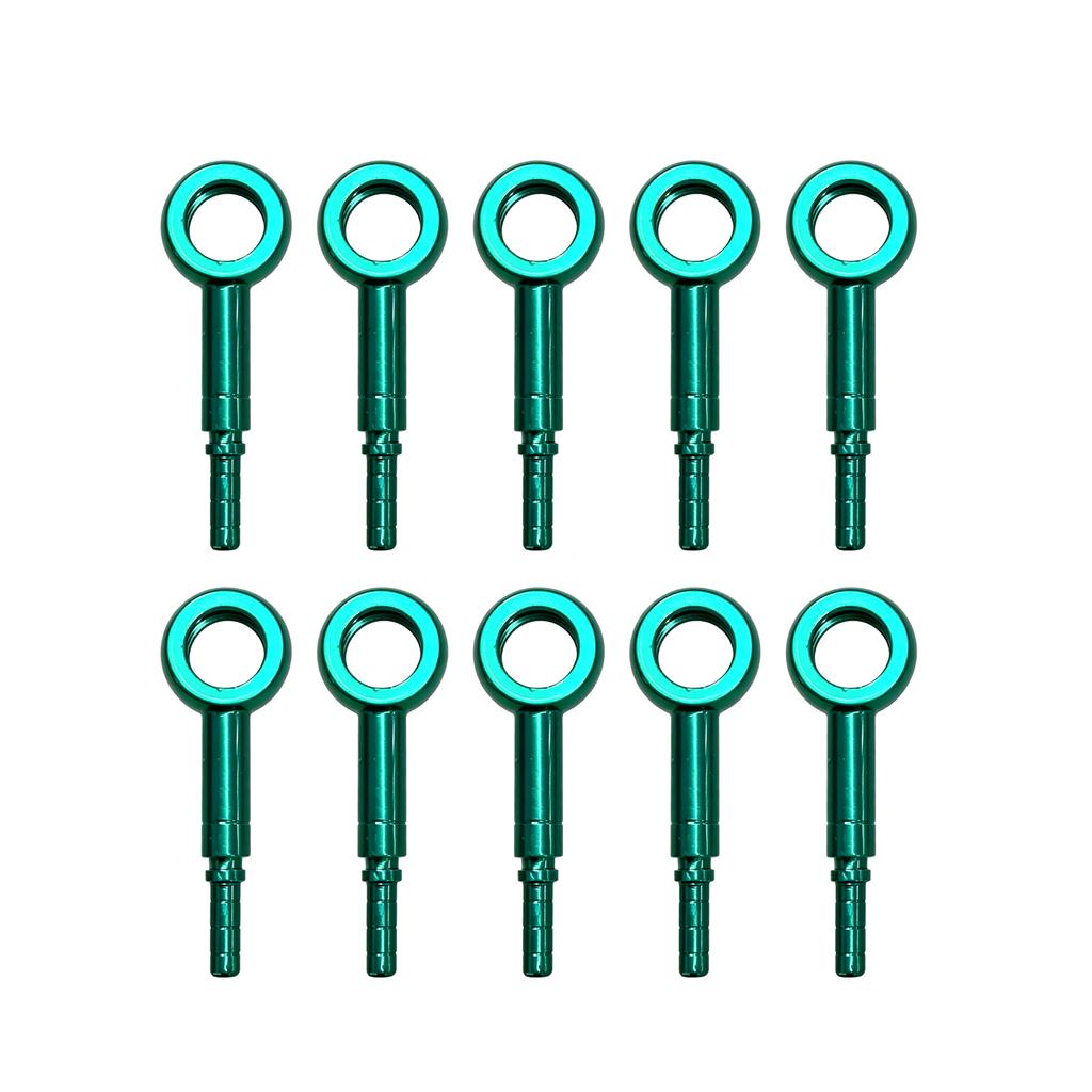 10PCS AN3 Motorcycle Motor Bike Hydraulic Brake Oil Hose Line Banjo Fitting m10x1 stainless Steel 10mm Silver/Blue/Red/Gold