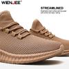Men'S Non-Slip Casual Sneakers Breathable Outdoor Jogging Training Hiking Sports Running Outdoor Weave Knit Lace Up Shoes
