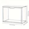 Transparent PET Storage Box with Lid, Stackable Organizer for Toys and More, Multi-Functional Home Decor, Toy Storage, Desktop Decoration