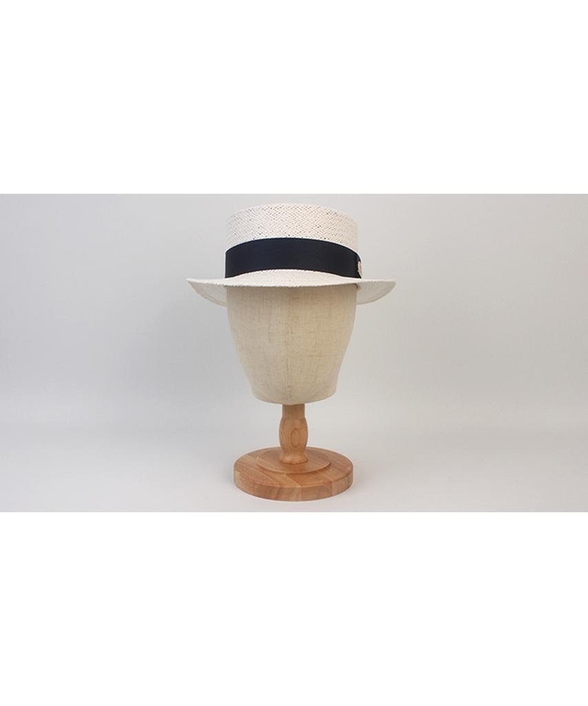 NEIB Line White Short Panama Hat