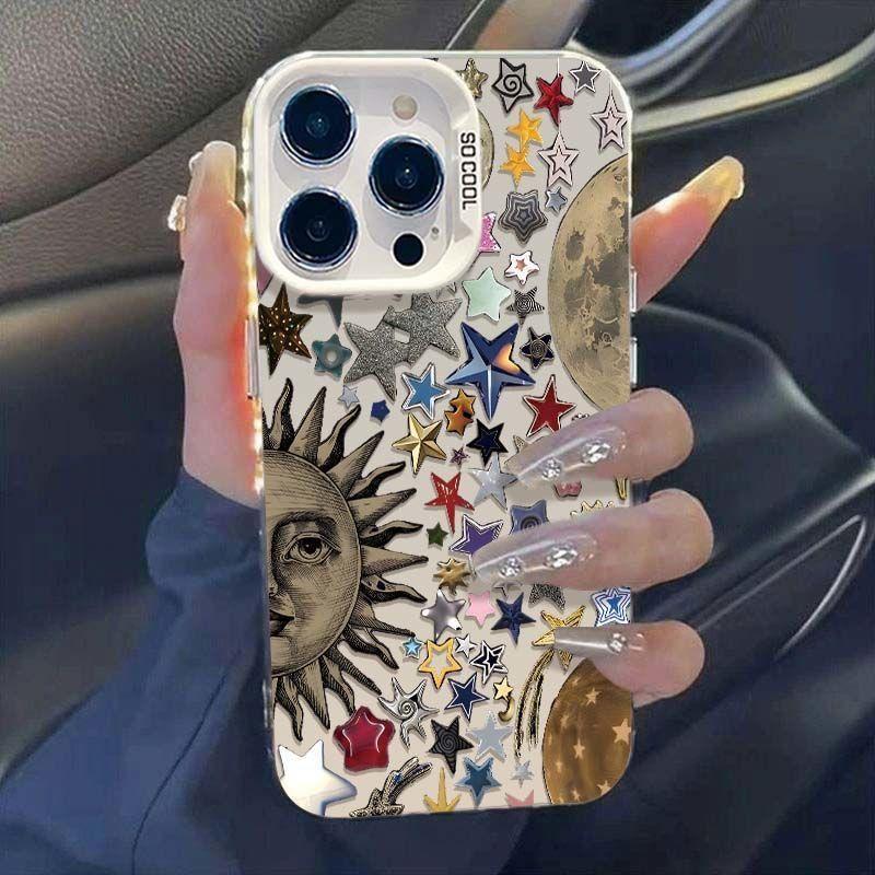 Color Star Sun für IPhone16/15 Pro Yuanqi 1411 Handyhülle 12 für Apple 13 Schutzhülle 8
