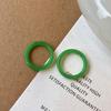 Round Acetic Acid Finger Ring Plastic Korean Style Accessories Vintage Finger Ring  Lady