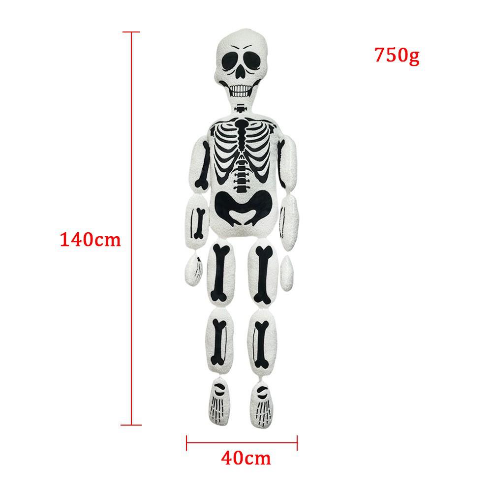 Halloween Skeleton Plush Toy Doll - White Bones Theme