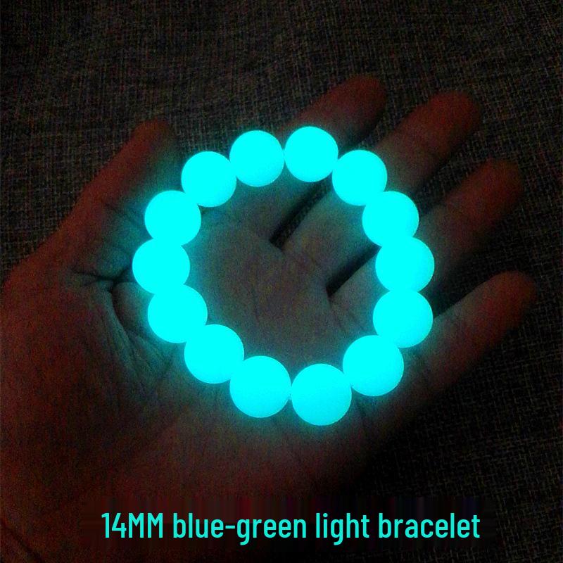 Świecąca w ciemności bransoletka dla par - Fluorescencyjny kamień Nocna Perła dla mężczyzn i kobiet