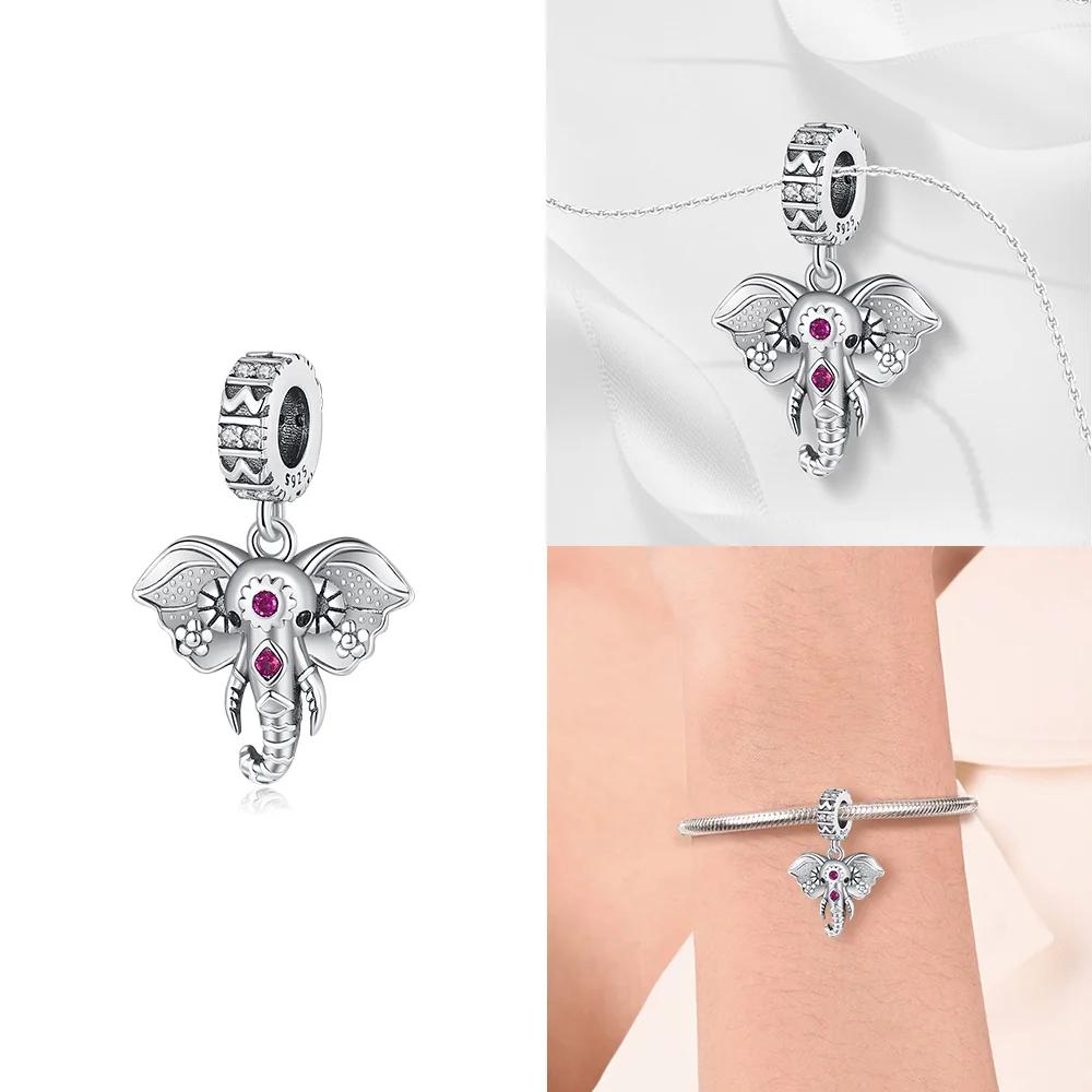 Original Marine Animals Blue Fish Pink Octopus Charms Beads Copper Fit Bracelet Jewelry Women'S Accessory Diy Gift