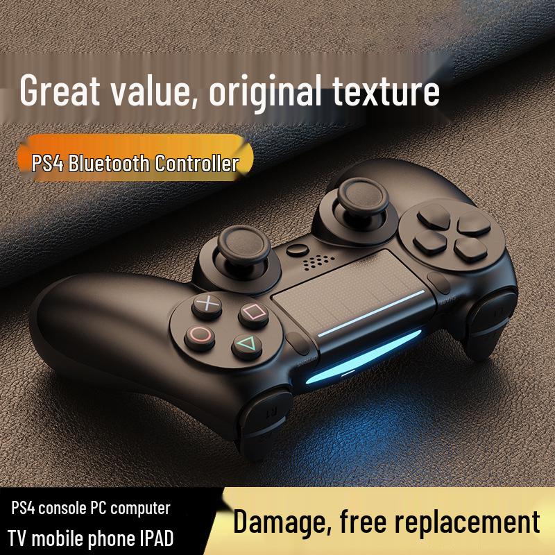Universal Bluetooth Wireless PS4 Controller: Compatible with PC, Android, Apple, Mobile & Tablet, with Vibration Function.