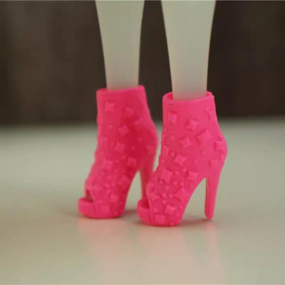 Fashion 30cm Doll Shoes 2.2~2.4cm Length Foot Dolls Accessories Female Doll Boots  Doll Accessories